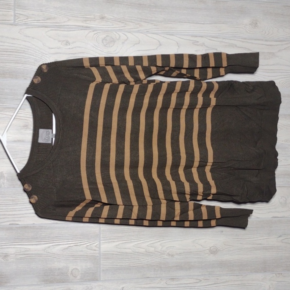 Striped Sweater Tunic Top